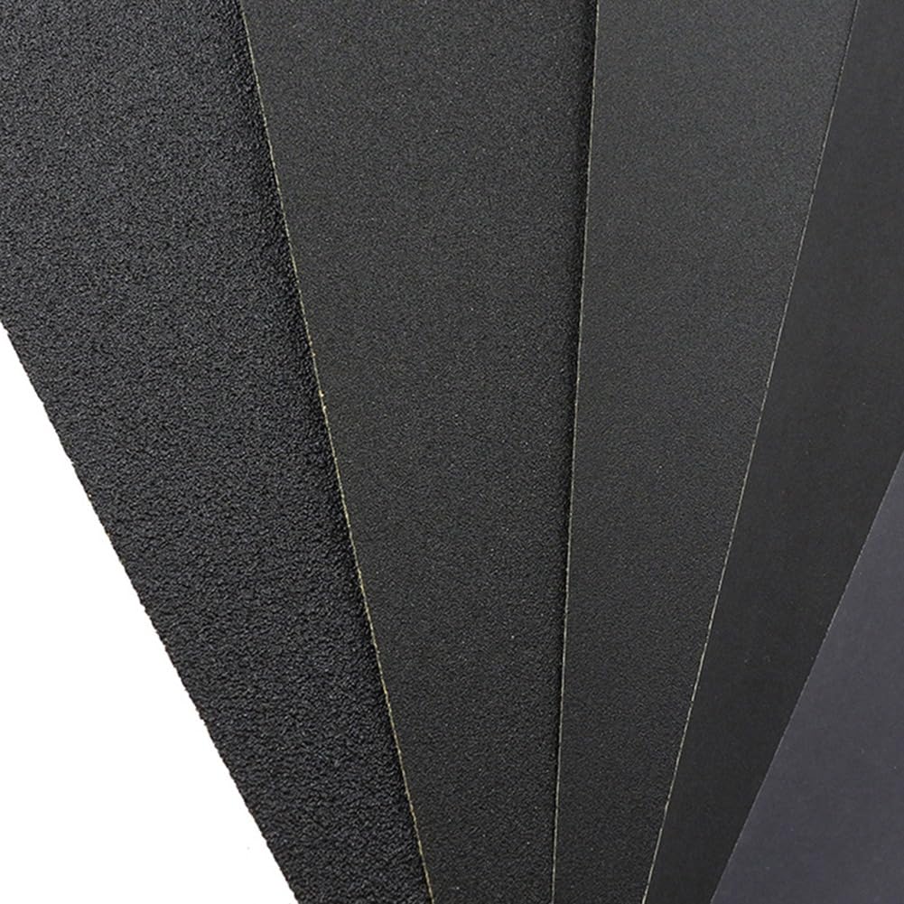 110 Pezzi di Carta Vetrata Grana 60-2200 Carta Vetrata Ad Acqua/Carta Abrasiva A Secco Strumenti Abrasivi 9x11 Pollici (230x280 Mm)