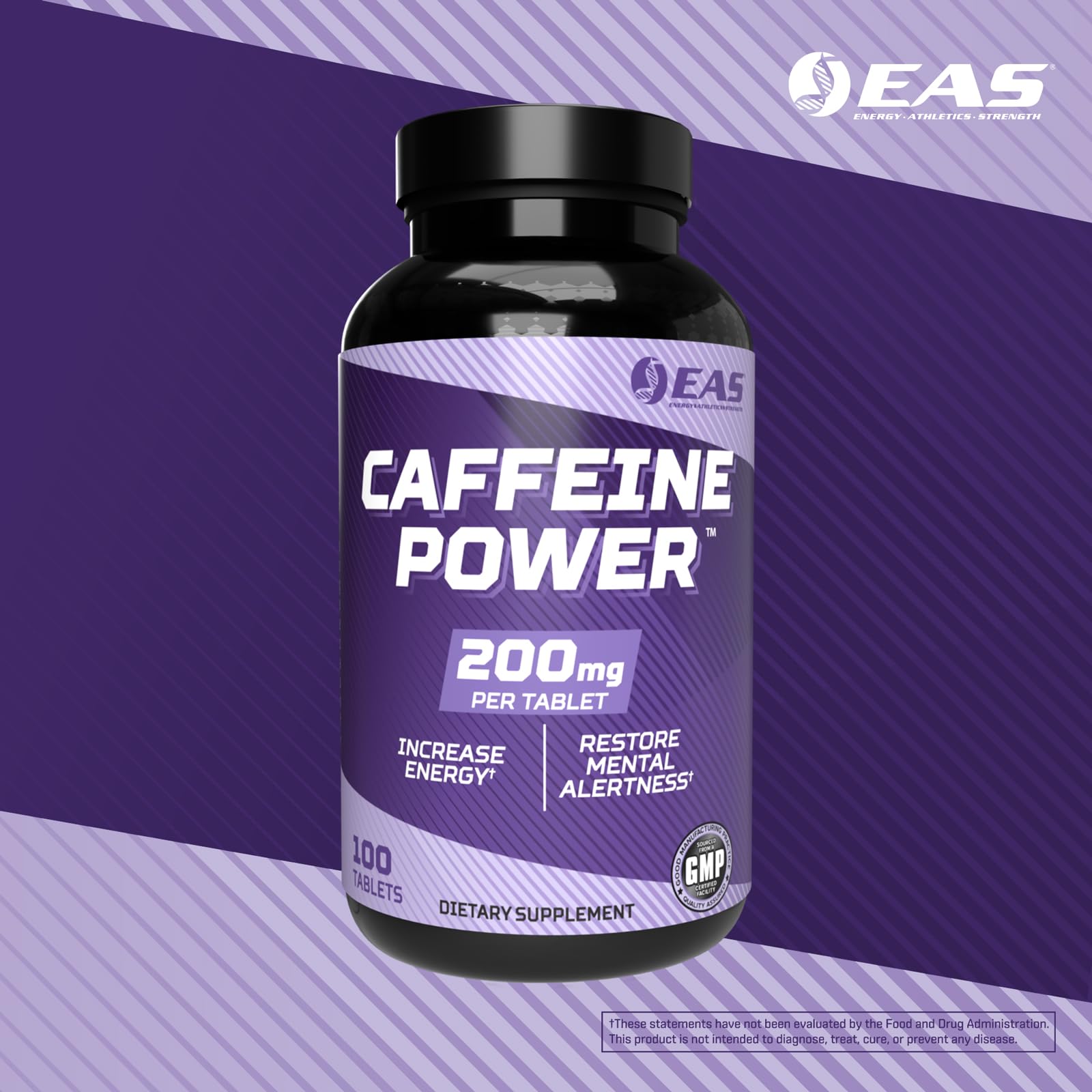 EAS Caffeine Power 200mg, Supports Energy, 100 Tablets — Amazon image 5