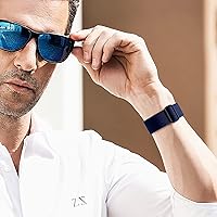 Vista 6 de DaQin Paquete de 3 bandas elásticas compatibles con Apple Watch Bands para Hombre de 1.65 pulgadas, 1.61 pulgadas, 1.57 pulgadas, 1.5 pulgadas