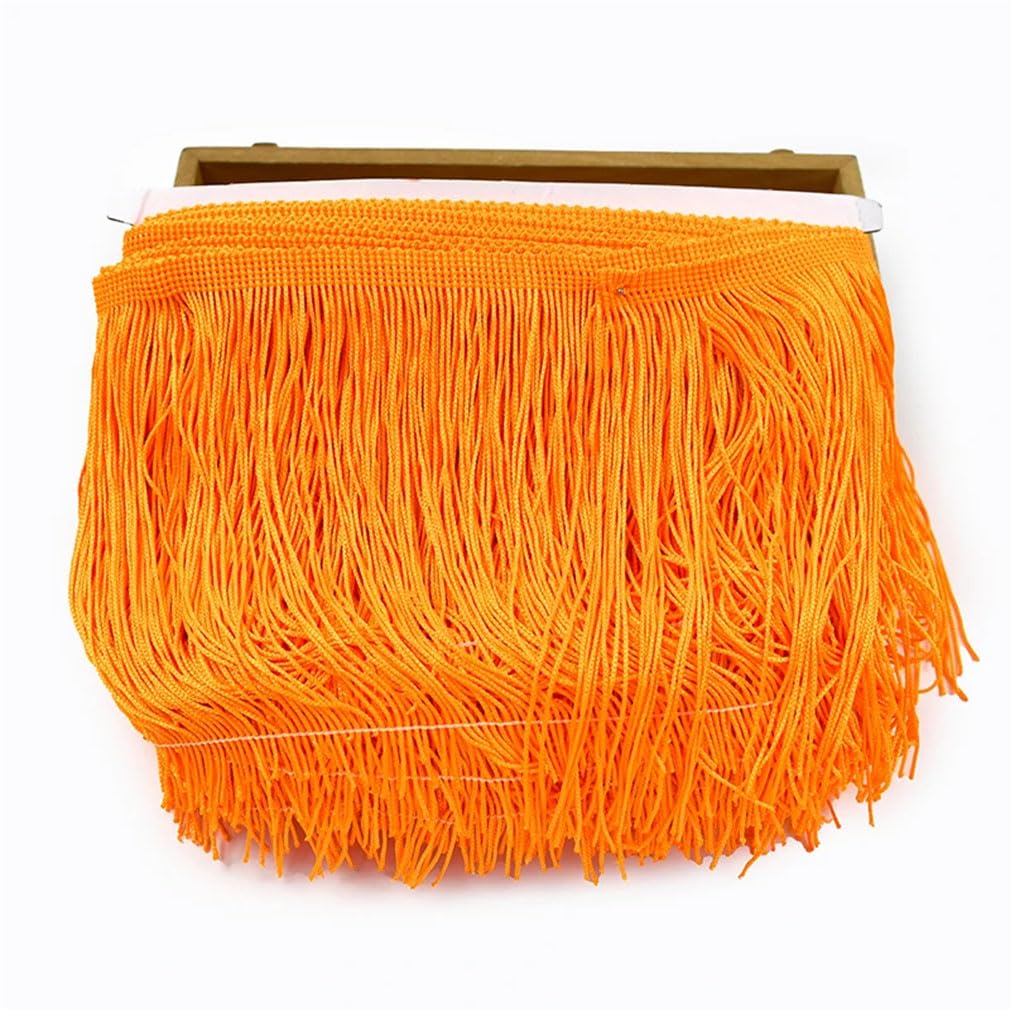 Borlas de poliéster con flecos de 10 m, 10, 15, 20 y 30 cm de largo, cinta de encaje para decoración de ropa, accesorios de costura