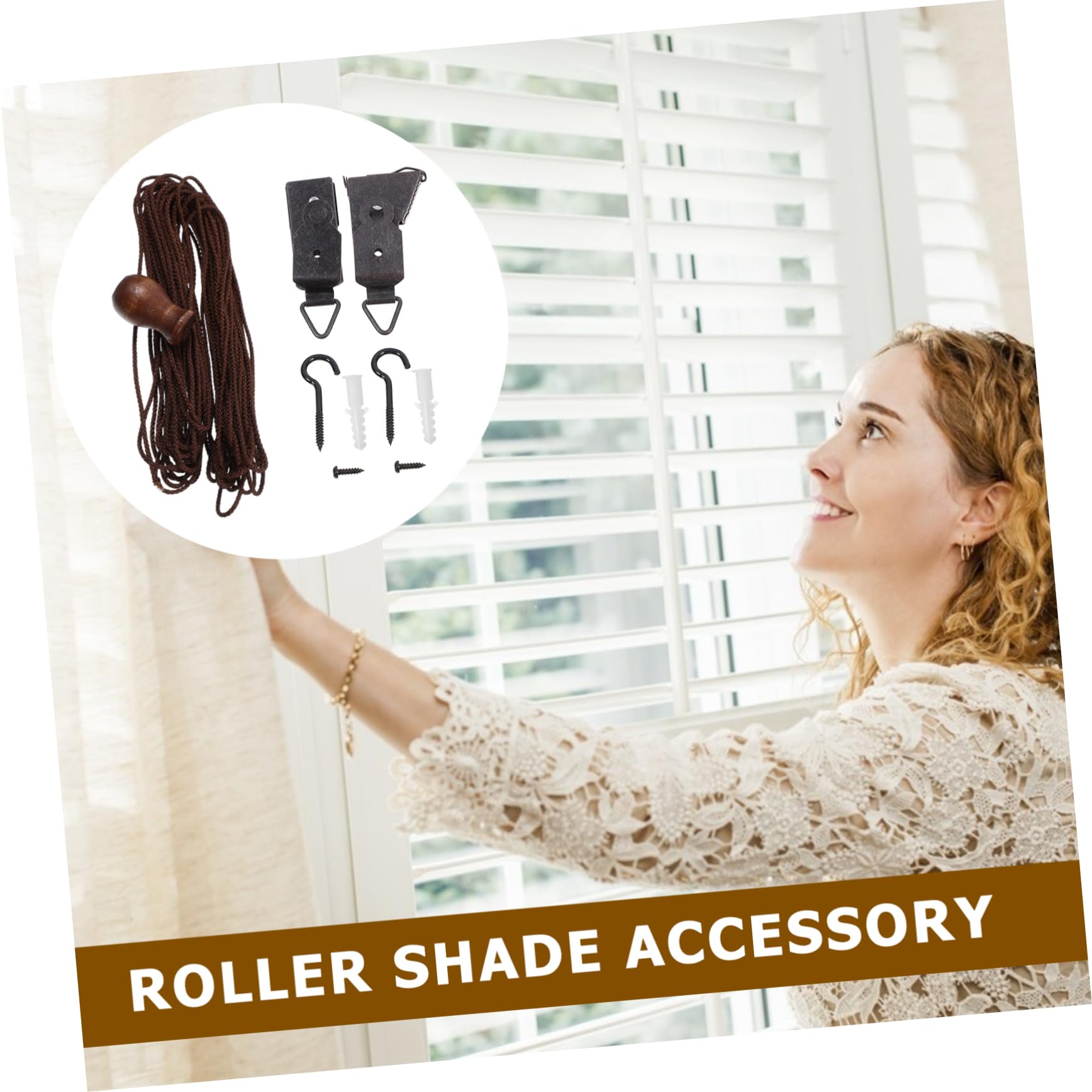 DIYEAH 1Set DIY Roller Blind Repair Accessories Kit for Window Blinds Easy to Install Practical Components for Roller Shades Reliable Replacement Parts for Home Use