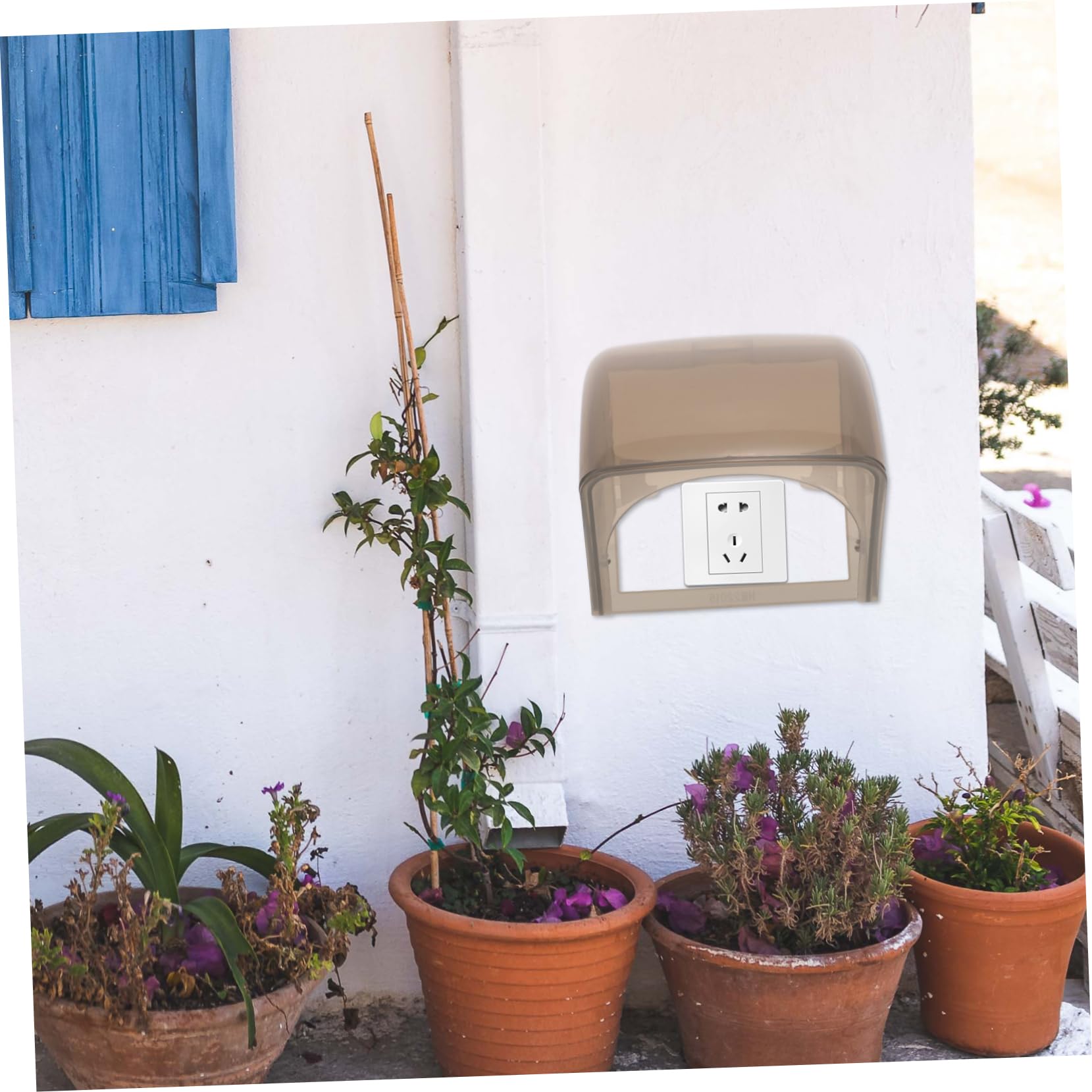Mipcase 6pezzi Copriprese Esterne Impermeabili Protezione Per Outlet Facile Usare Resistente Per Domestici e Commerciali Colore