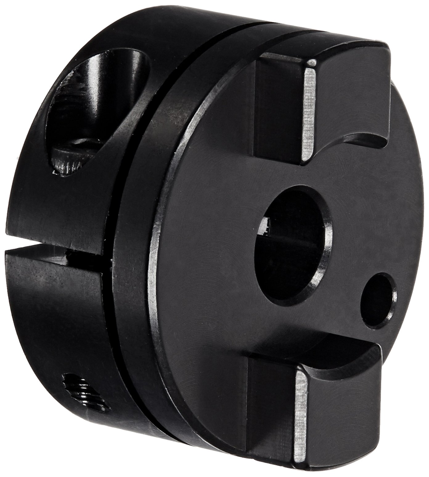 Ruland OCT16-4-A Oldham Coupling Hub, Clamp Style, Black Anodized Aluminum.250