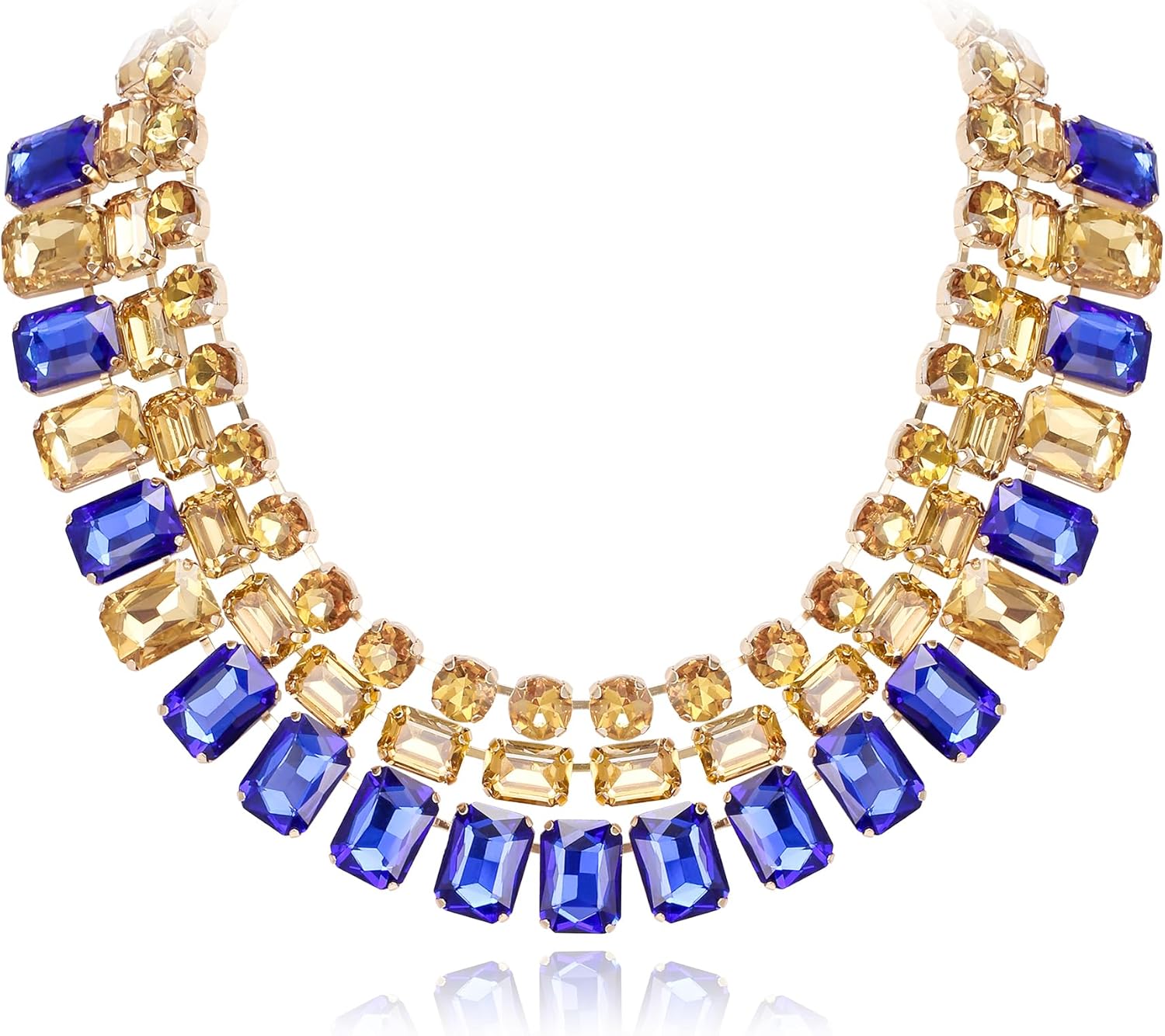 Collana Choker EVER FAITH A Cuore Arcobaleno Con Ciondolo In Argento 925 | Gioielli Estate Bohémien