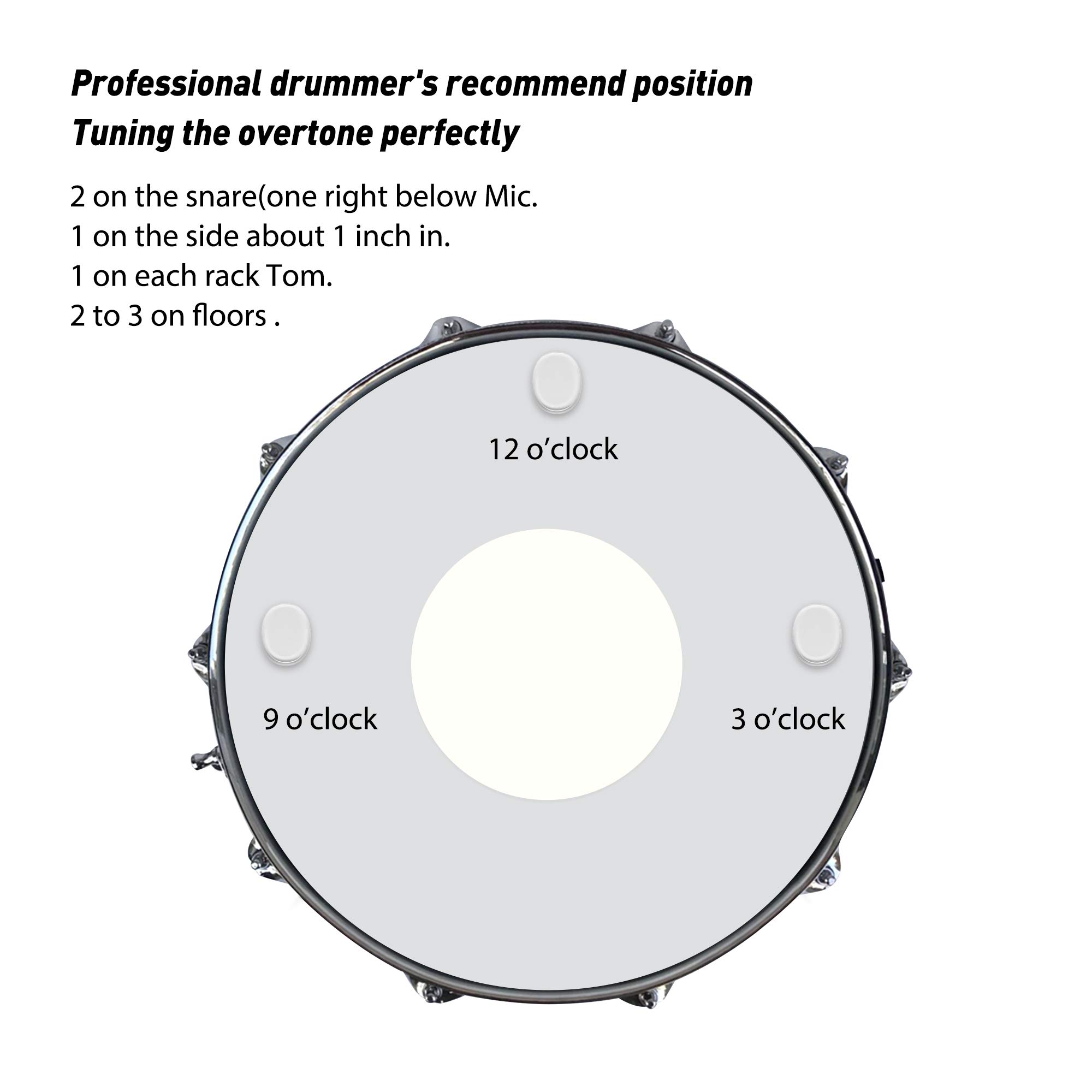 Buy Drum Gel, 12Pcs Drum Dampeners for Snare Drum,Silicone Silencers