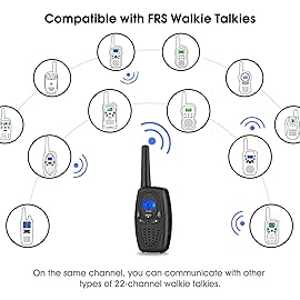 Topsung Walkie Talkies for Adults, M880 FRS Two Way Radio Long Range with VOX Belt Clip/Hand Held Walky Talky with 22 Channel 3 Mile for Family Home Cruise Ship Camping Hiking (Black 2 in 1)