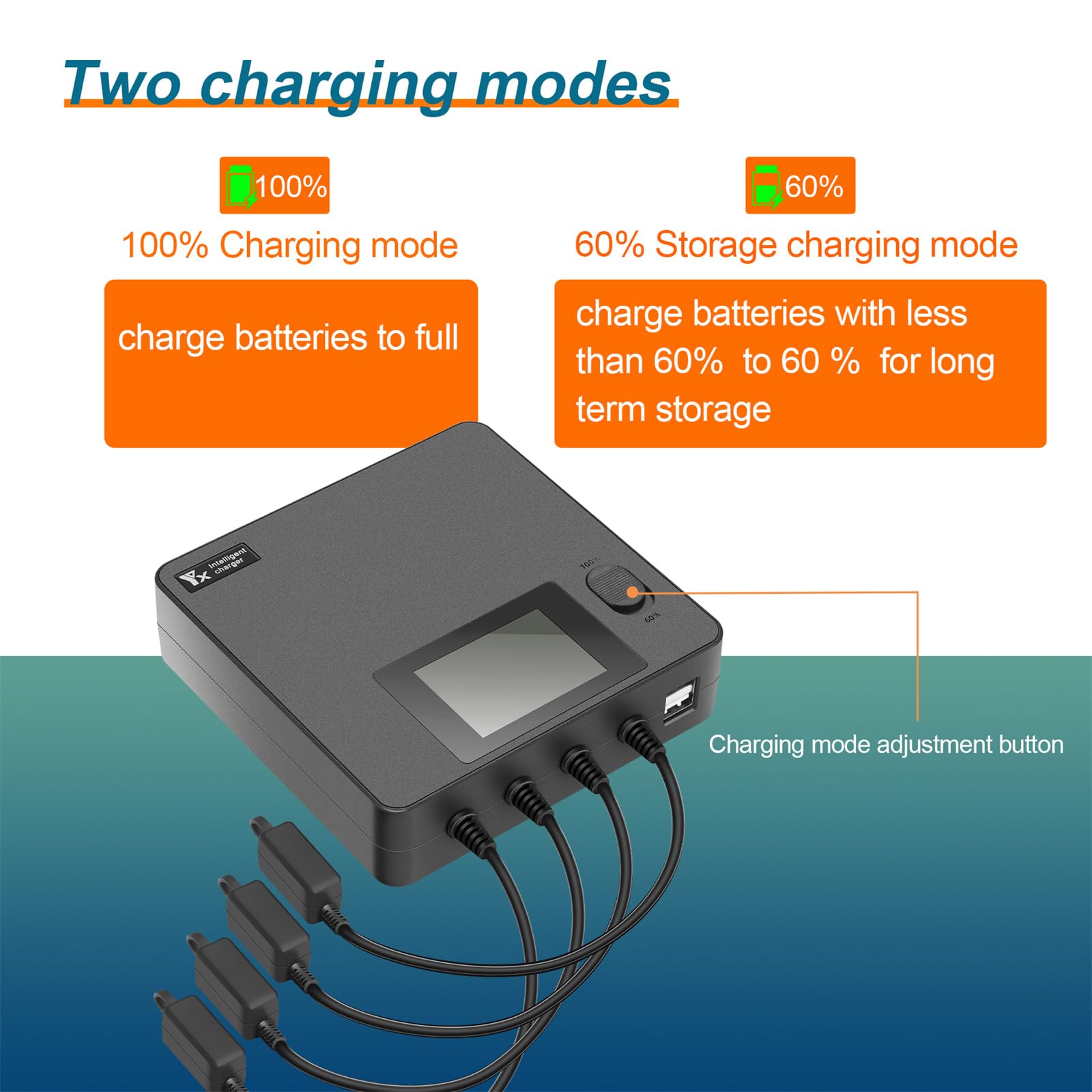 Avata 2 LCD Battery Charging Hub, 6 in 1 Intelligent Rapid Multi Parallel Battery Charger