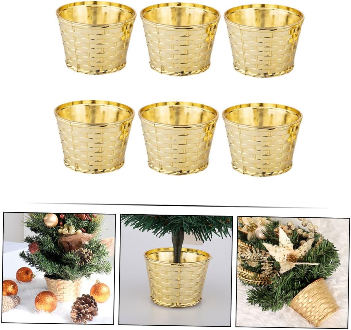 MERRYHAPY 6pcs Christmas Tree Support Bracket Sturdy Xmas Tree Stand for Easy to Install Smooth for Holiday Decorations