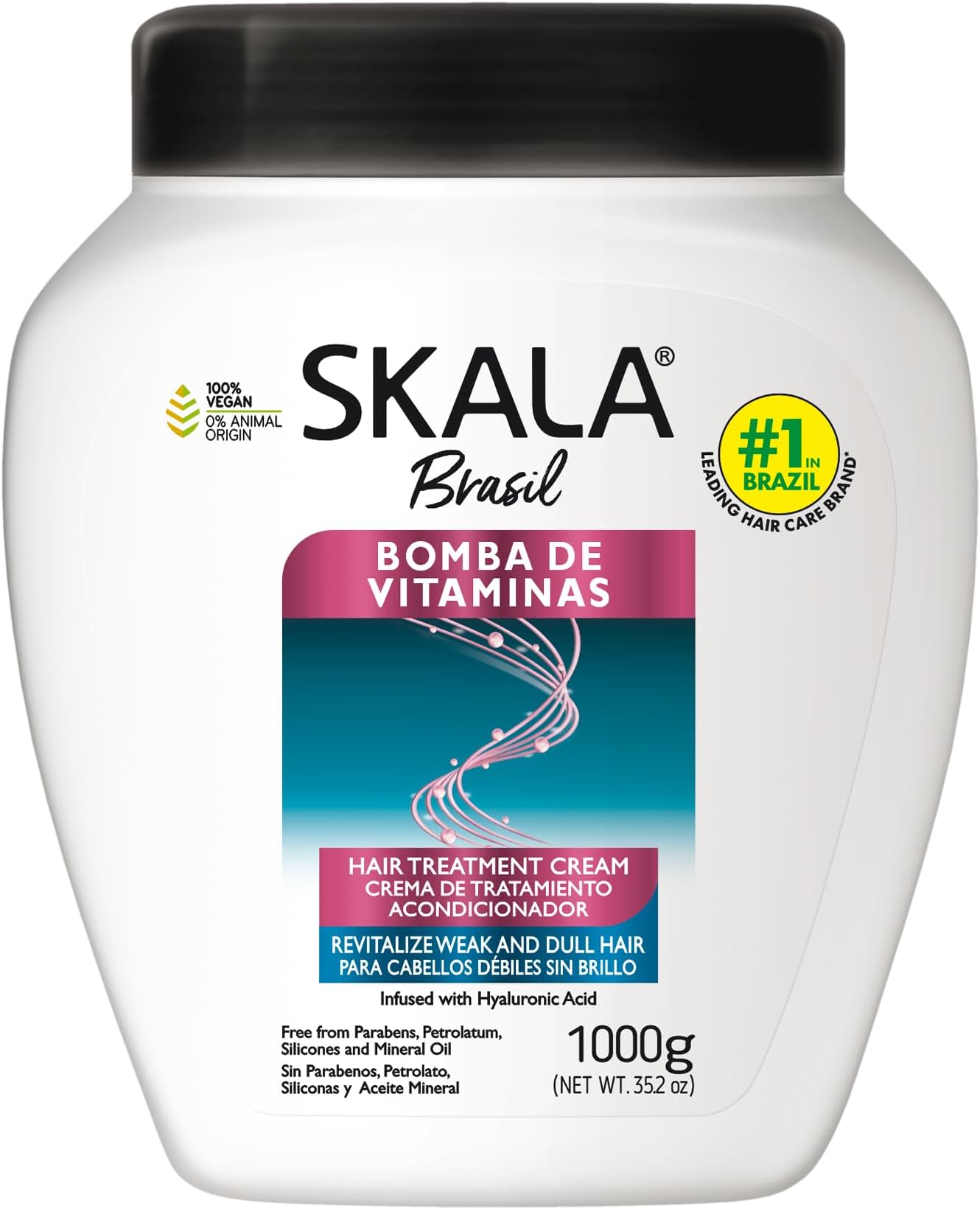 Expert Bomba de Vitaminas, SOS Fortalecimento dos Fios, Brazilian Hair Vitamin Treatment 35.2Oz