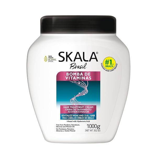 Skala Expert Bomba de Vitaminas, SOS Fortalecimento dos Fios, Brazilian Hair Vitamin Treatment 35.2Oz