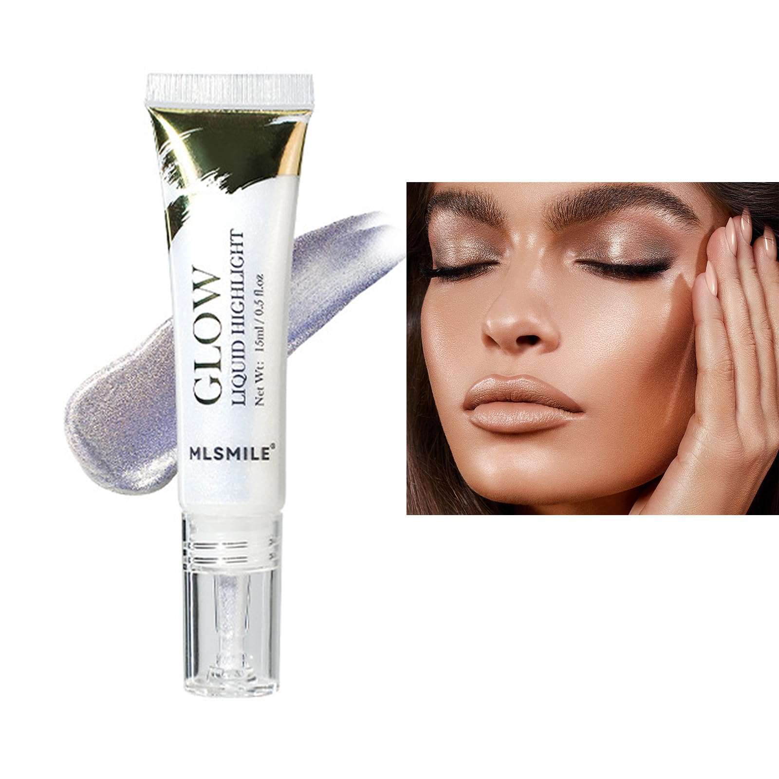 Liquid Contour Beauty Wand Gel Cream Contour and Highlighter Stick Blendable Matte Finish Face Shade Long Lasting Makeup(#2)
