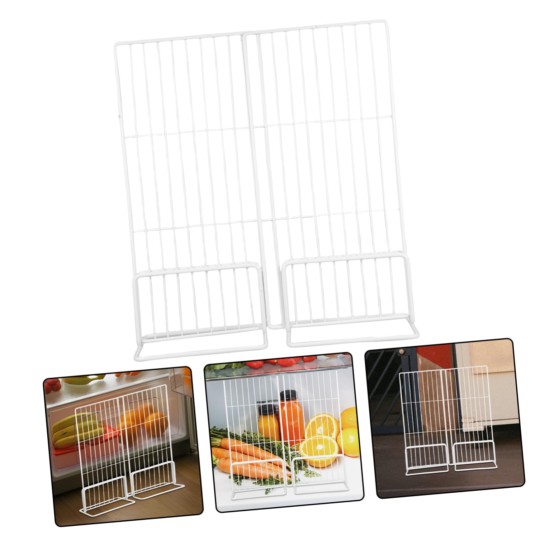 Mobestech Partición de Plástico para Congelador Organizador de Estantes para Refrigerador Separador Divisor de Malla para Congelador para Organizar Alimentos Cocina