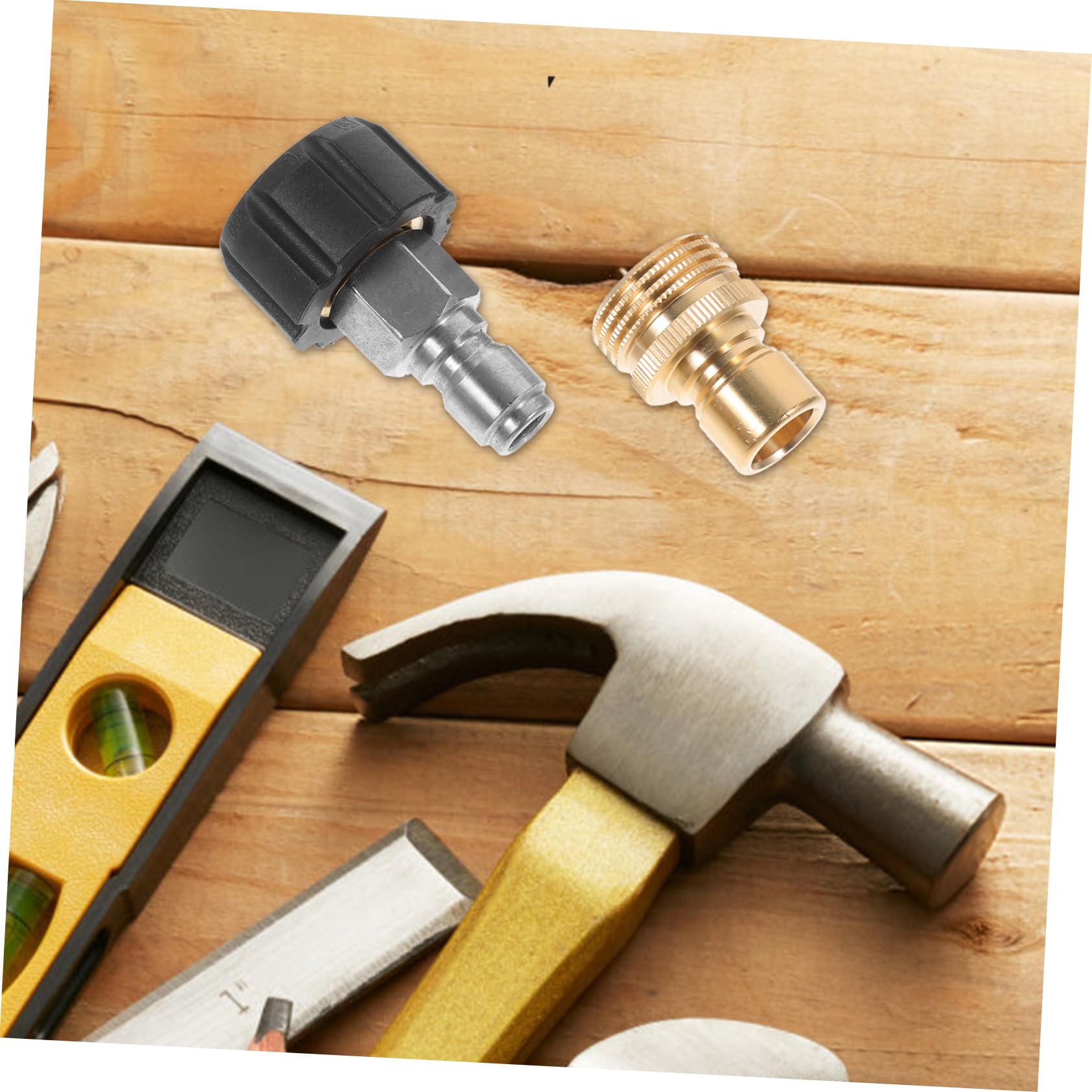 Yardwe Kit di 8 Pezzi Raccordi per Idropulitrice in Ottone Connessione Rapida e Ampia Compatibilità per Tubi da Giardino e Attrezzature ad Alta Pressione