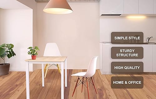 Miniatura 42 de Escritorio grande de madera para computadora de 47 pulgadas, escritorio de estilo moderno y simple para oficina en casa, dormitorio, escritorio de