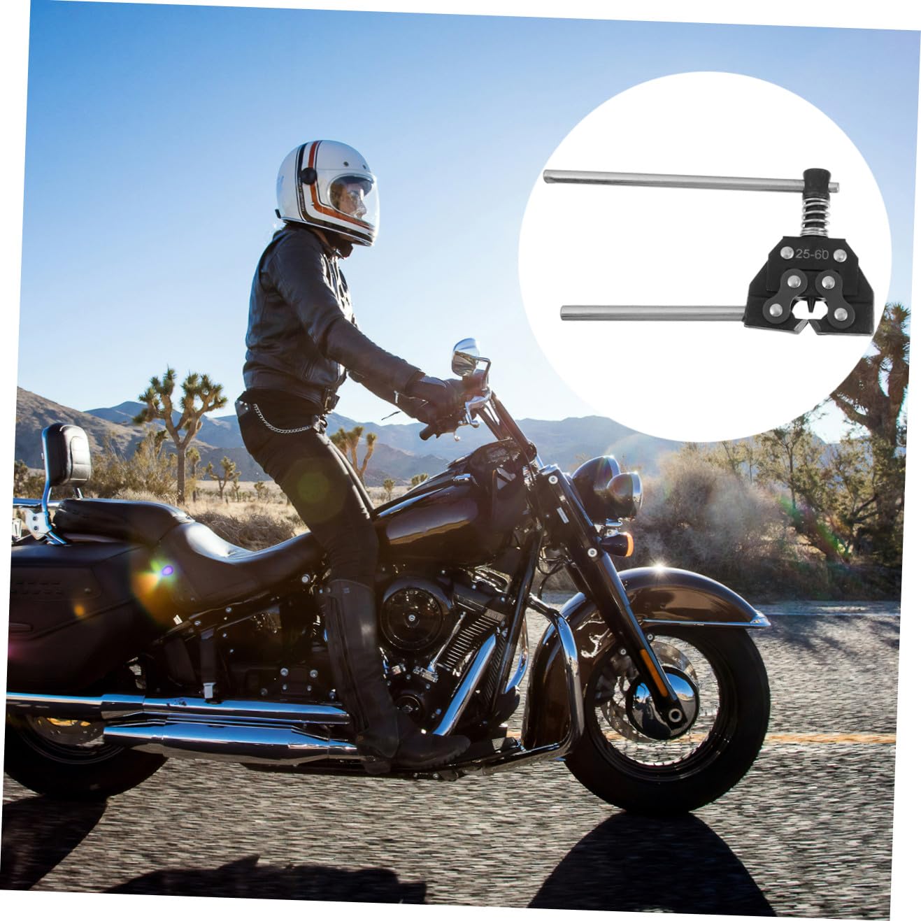 Quitacadenas Rompecadenas Extractor De Eslabones para Bicicletas y Motocicletas Herramienta De Desacoplador De Cadenas Utilizable La Reparación De Cadena
