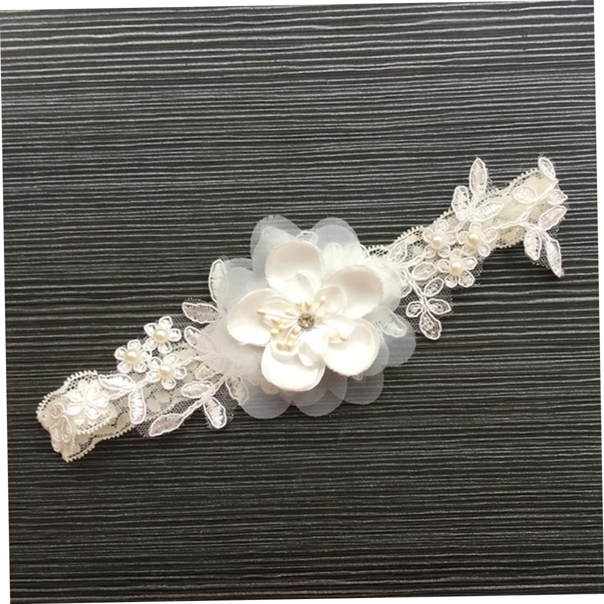 3st Hochzeitsstrumpfband Vintage Dehnbare Strumpfbänder Perlen -strumpfgürtel Hochzeit Beinstrumpfband Abschlussball Anzug Strapsen