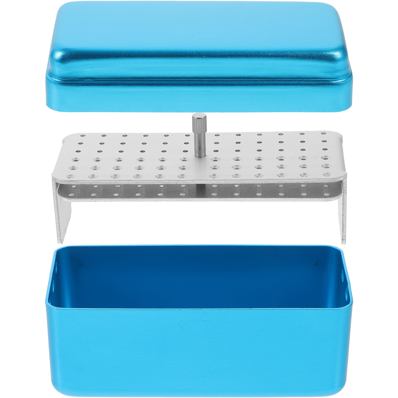 Vassoio disinfettante per strumenti, Vassoio di sterilizzazione Organizzatore porta frese dentali Sterilizzatore medico Sterilizzatore per frese dentali Organizzatore di ferro ad alta pressione