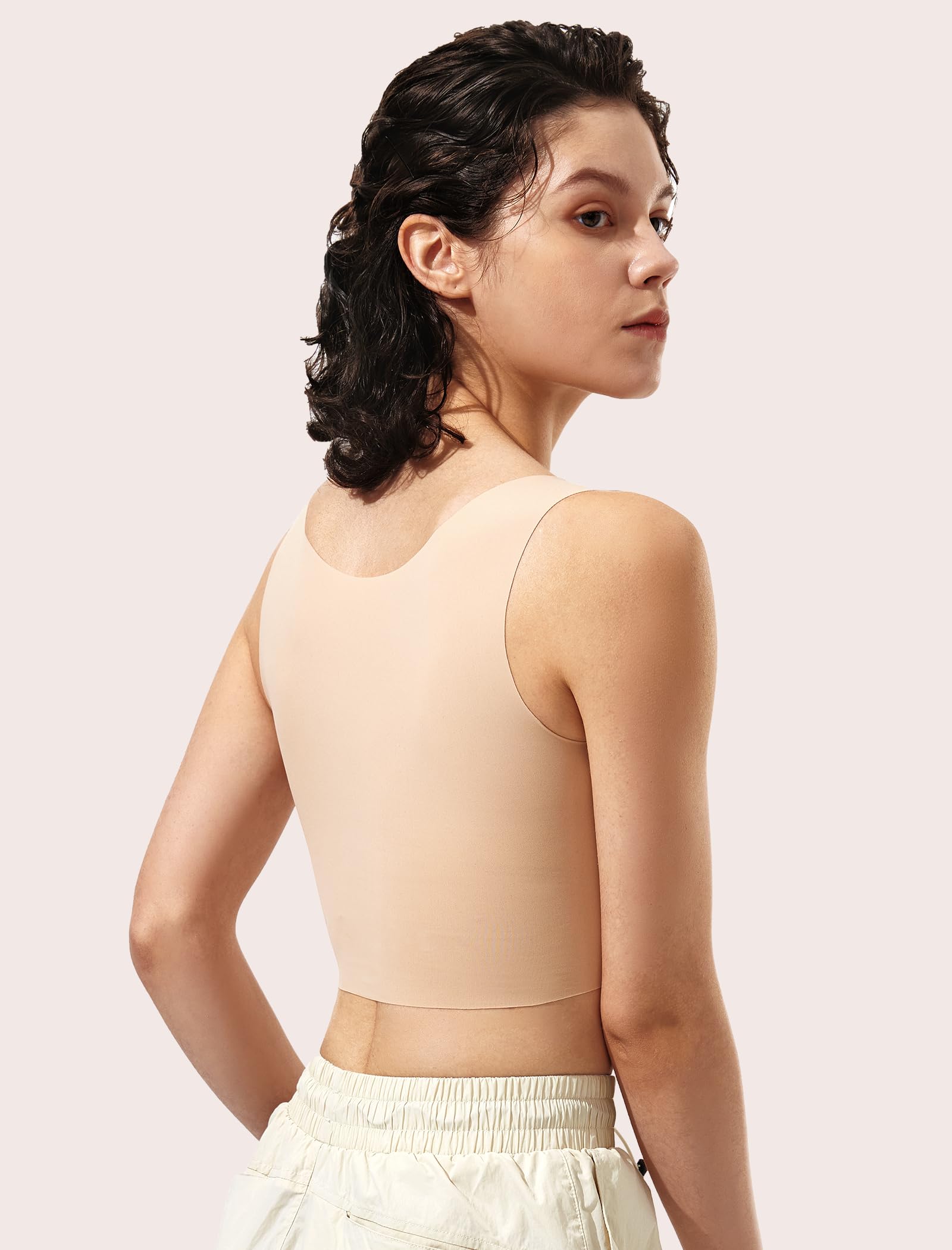 Chest Binder Trans FTM Transgender lekki oddychający bezszwowy biustonosz