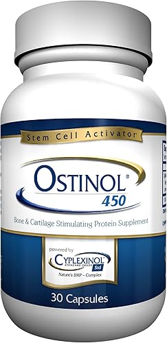 Ostinol Standard 450mg - Suplemento para huesos y articulaciones  Certificado de activación de células madre  Complejo de proteínas bio activas para