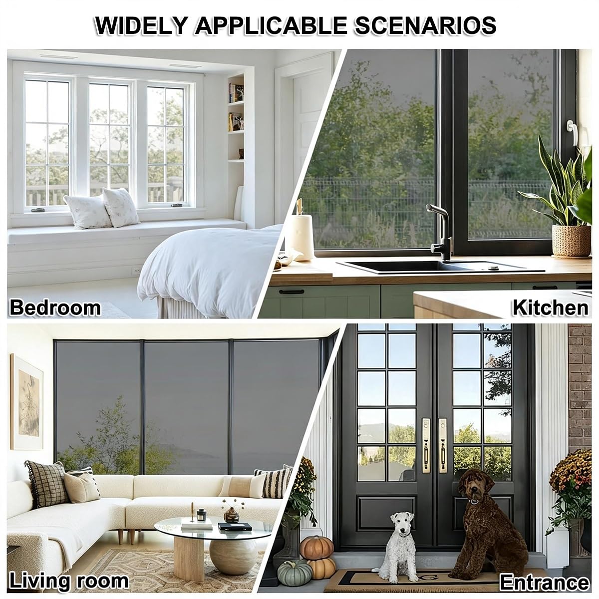 Vinilo Espejo Unidireccional para Ventanas, Lámina Termico Protector Solar | Vinilo Ventana Decorativos Adhesiva UV, Privacidad, Reflectante, Para Hogar Oficina(Deep black,120x200cm)