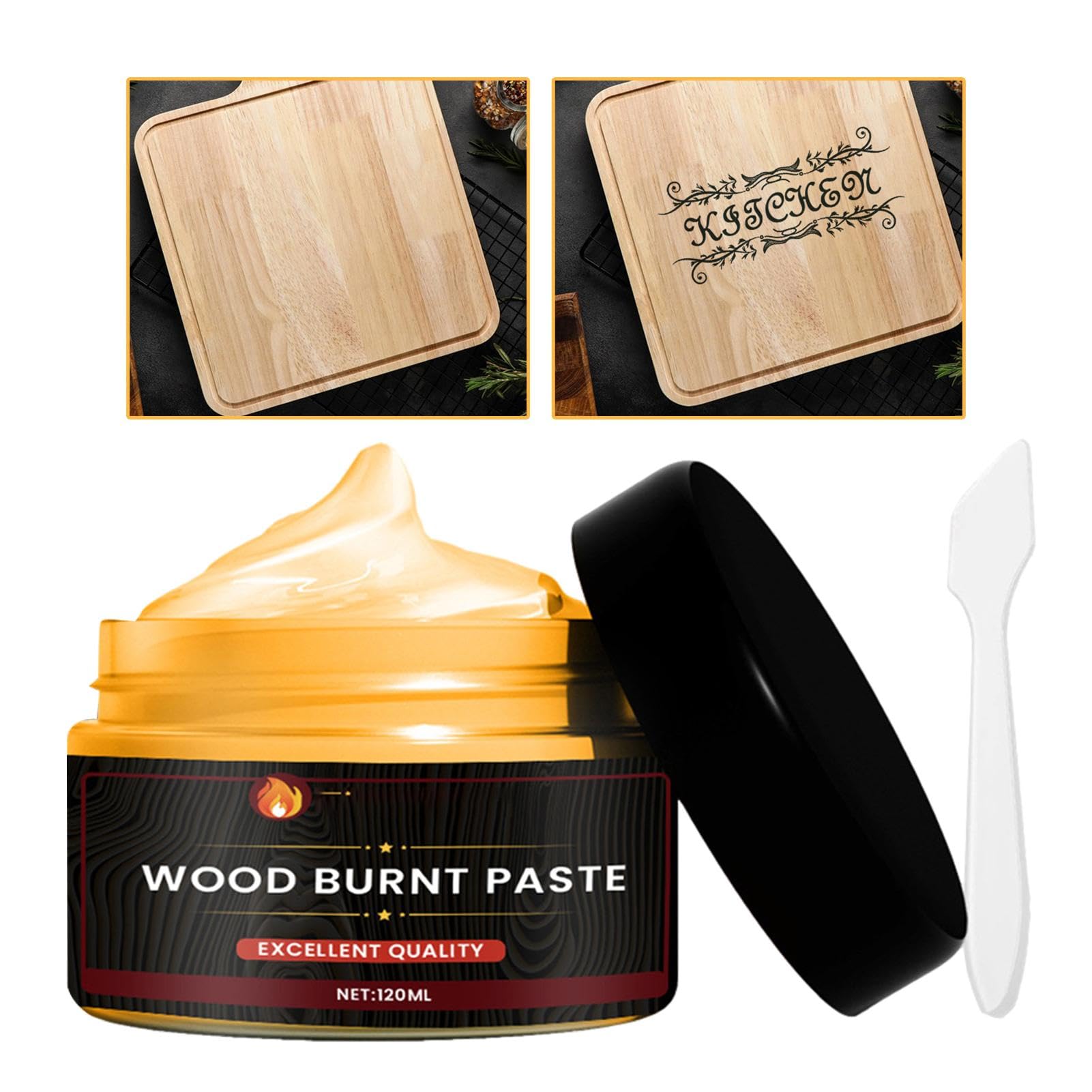 Wood Burning Liquid torch paste for wood burning Easy to Apply Wood Craft Burn Paste, Wood Burning Gel, Pyrography wood burning tool Set, Multifunctional DIY Pyrography Accessories for Paper