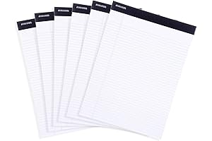 Mintra Office Legal Pads - School Essential Supplies, BASIC WHITE Legal Paper,...