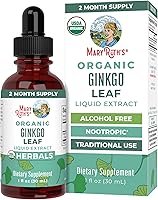 Vista 1 de Gotas líquidas de hojas de ginkgo orgánico USDA de MaryRuth's Hierba tradicional Nootrópico, Neuroprotector Uso tradicional para la salud