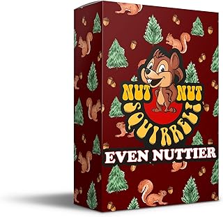 nut nut Squirrel! Even Nuttier - Fun Card Game for Kids & Families. Use The New Crazy Cards to Outsmart Your Opponents and Monitor Your Risk of Squirrels | 2-6 Players | Ages 4+ | 3 Levels of Play