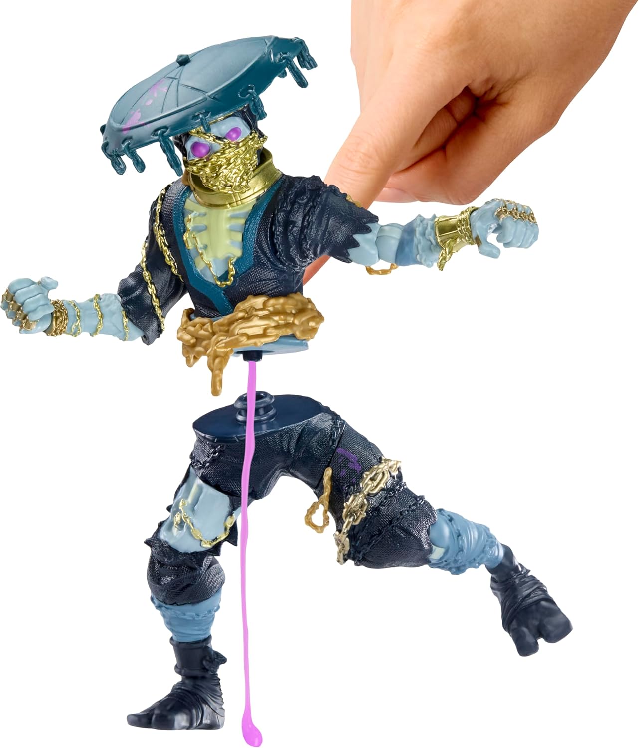 MGA Entertainment Ninjombie Action Figure - Shadow Scorpion, Boys Action Ninja Zombie Slime Monster Action Figure, Ages 6 +