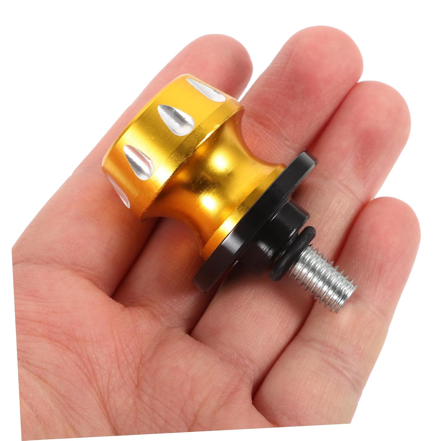 1Pair Motorcycle Aluminum Alloy Swing Arm Spools Sliders Fasteners for Enhanced Stability and Reliability Motorcycle Operation Compatible with Standard Motorcycle Models