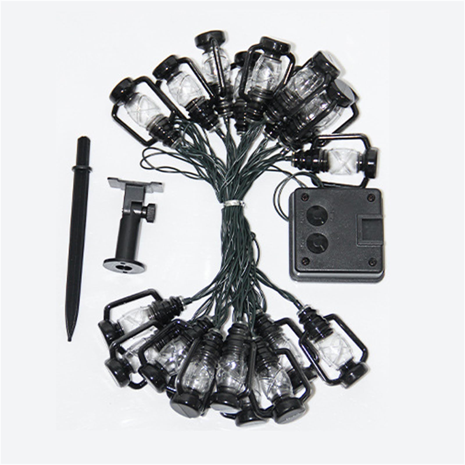 Guirnalda De Luces Solares Para Exteriores, Bombilla LED, Luces De Hadas, Decoración Retro, Impermeable, Tienda De Campaña, Guirnalda, Lámpara De Hadas Para Fiestas En El Jardín,50led