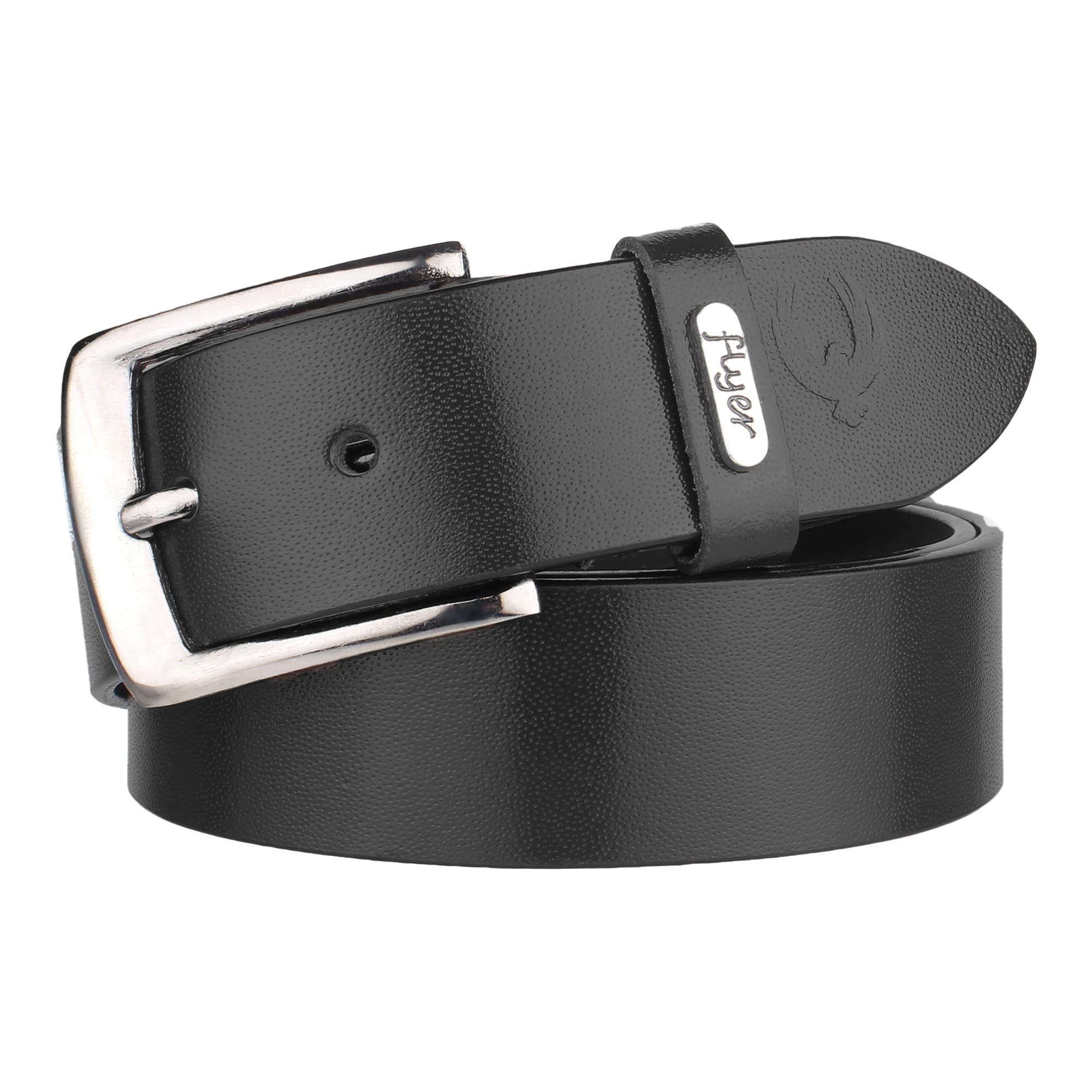 Men's Leather Belt (Formal/Casual) (Colour -Black) Buckle Adjustable Size Genuine Original Leather (BL3357)-image-39