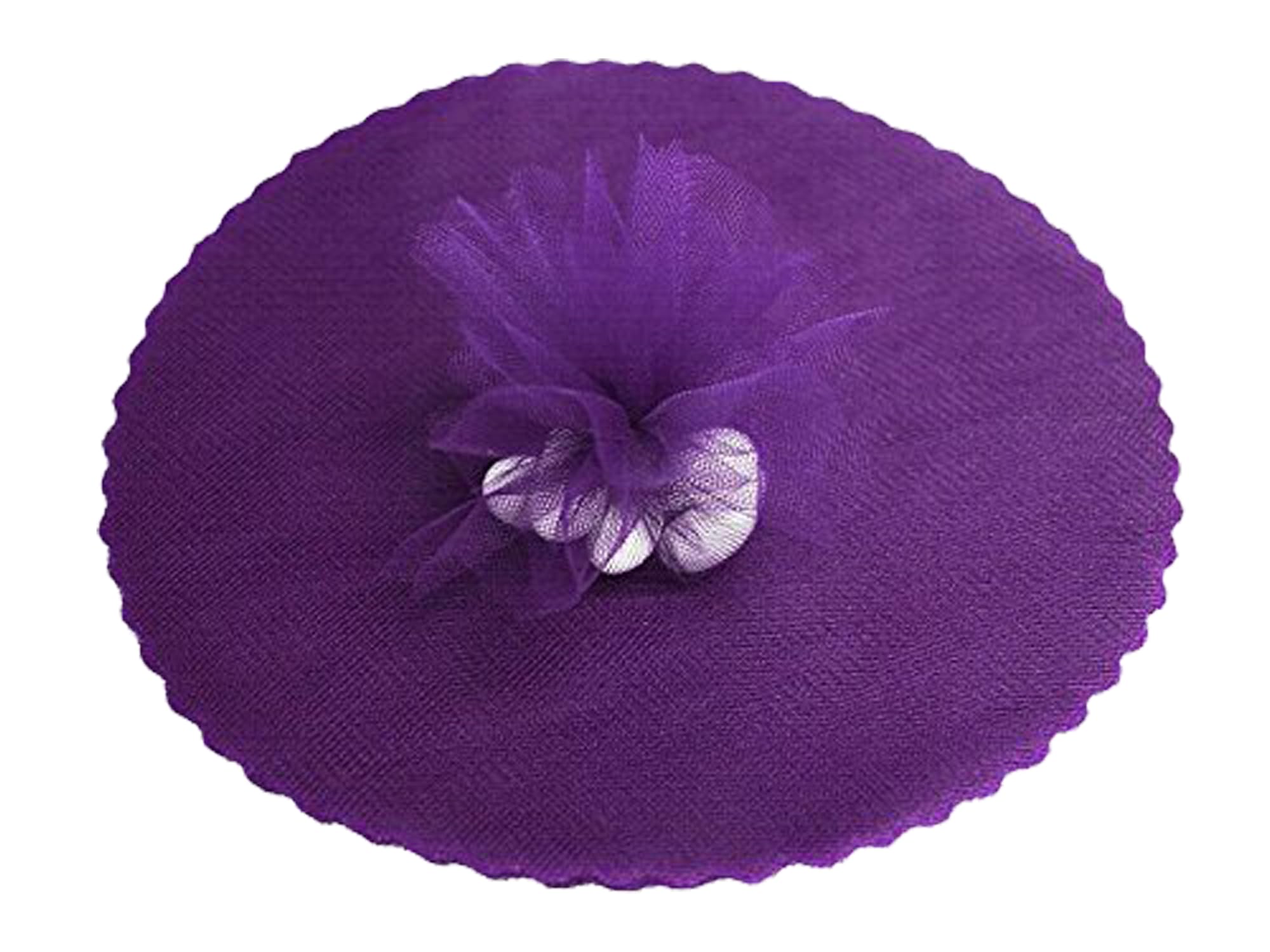 50 Veli In Tulle Per Bomboniere Diametro 24 Cm | Colore Ambra | Veli Da Fata Per Matrimonio E Feste | Confezione Da 50 Pezzi