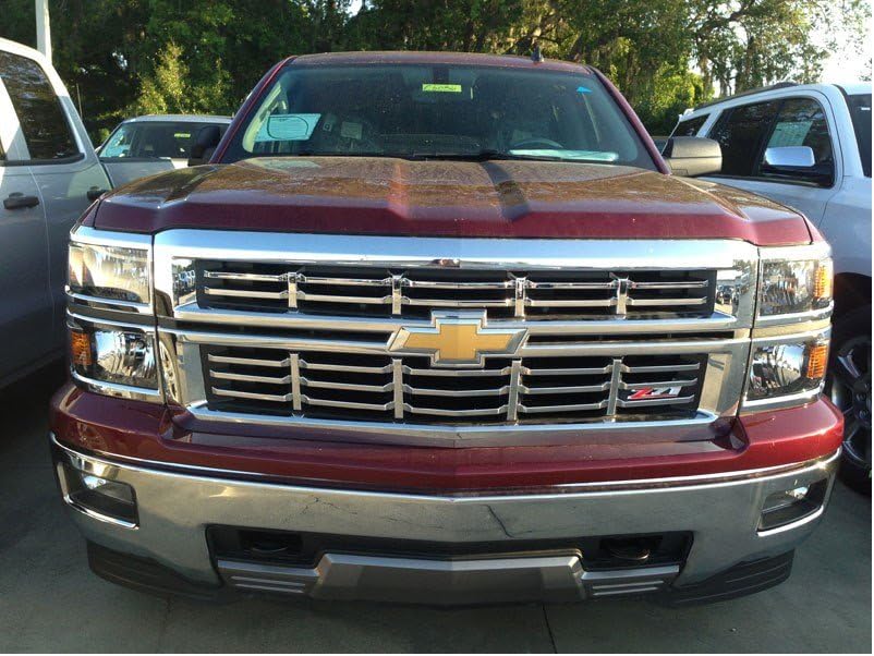 2014 Chevy Silverado Z71 Chrome Grille Insert Horizontal Overlay Trim