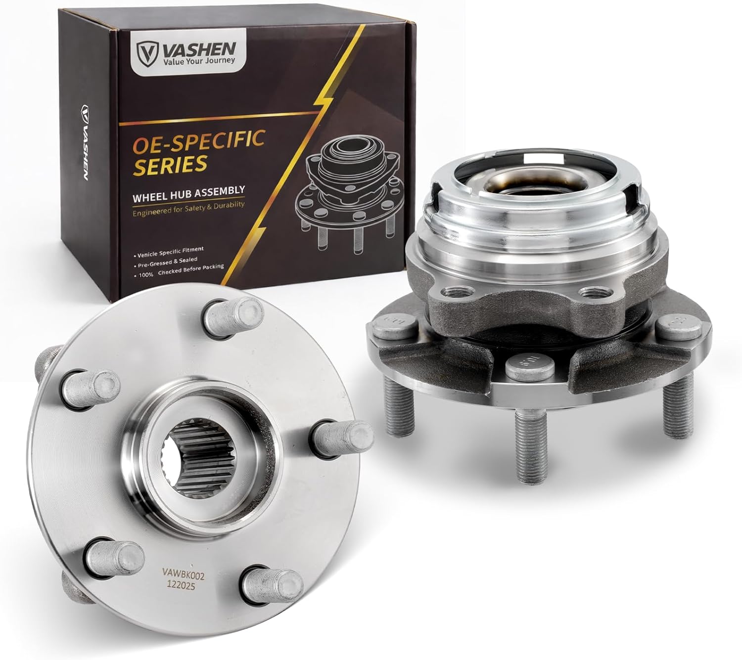 Pair 513294 Front Wheel Bearing Hub Assembly, Fit for Nissan Altima 2012 2011 2010 2009 2008 2007 (2.5L 4-Cylinder Only), for Altima 2013 (Coupe 2.5L Engine & 29 Splines), 5 Lug