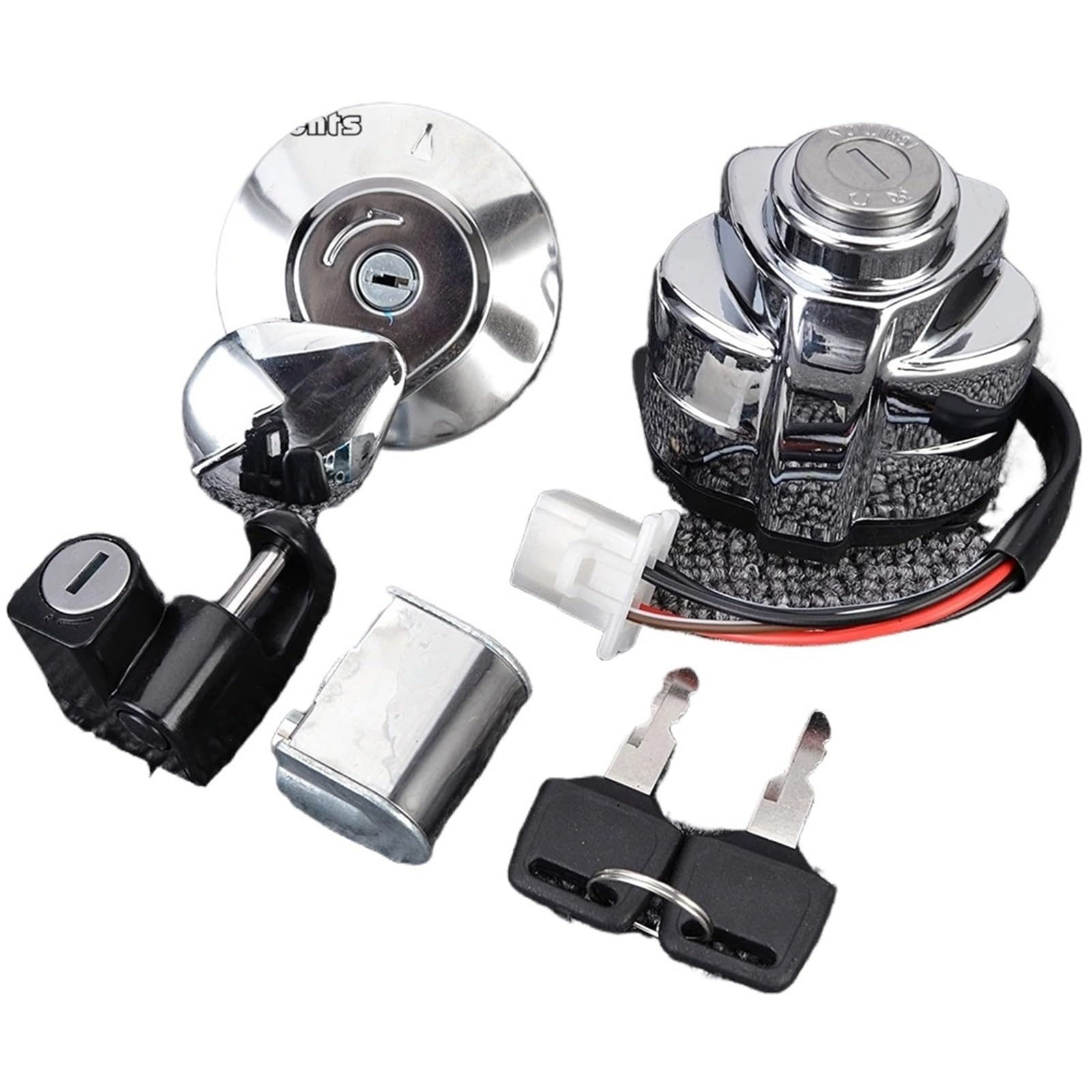 Moto Chiave Accensione Compatibile Con VT250 Per Magna 250 Per Steed 400 Set Di Interruttori Di Accensione Per Motociclette Set Di Chiavi Di Blocco Per Interruttore Di Avviamento E Accensione