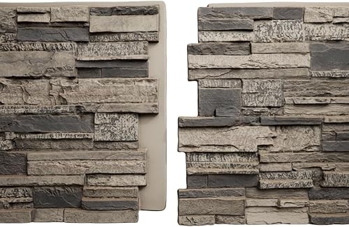 Miniatura 9 de Ekena Millwork - Panel lateral de piedra de imitación apilado en cascada