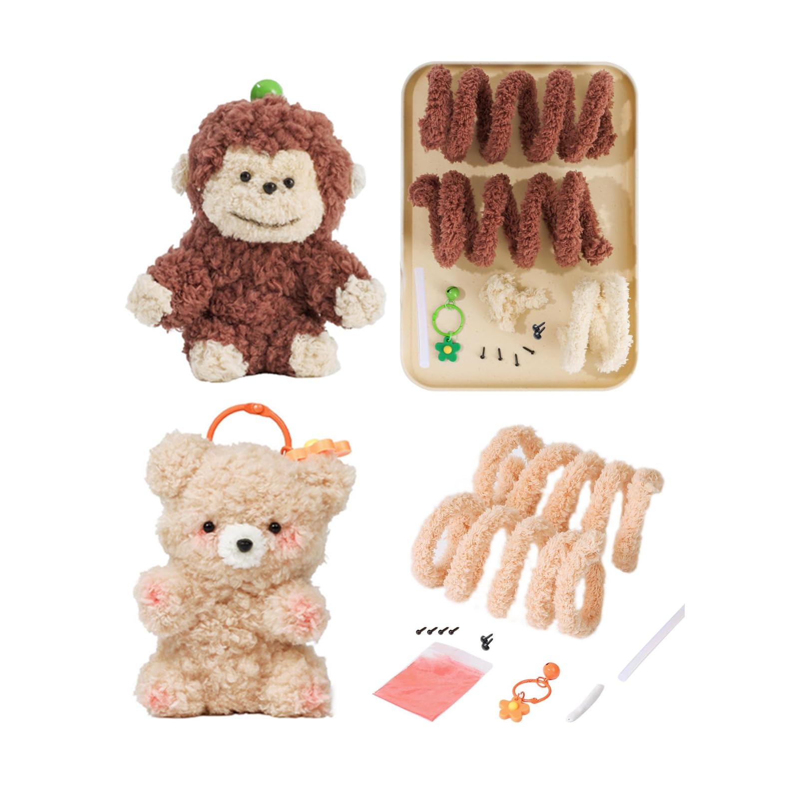 Amazon | PNHAEH モールドール モール人形 キット 手芸 ワイヤーアート