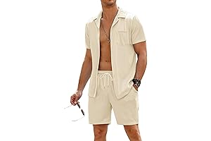 Stylish Men's Summer Outfits: 2-Piece Sets for Comfort and Style