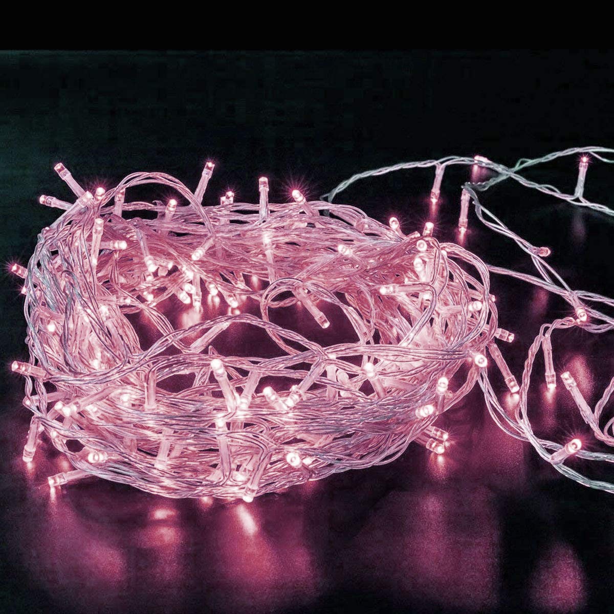 H HANSEL HOME Guirnalda Luces Led de Navidad Luces de Árbol de Navidad Uso Interior/Exterior IP44 Impermeable Cable Transparente (Luz Blanca, 100 Leds 5M) — view 14