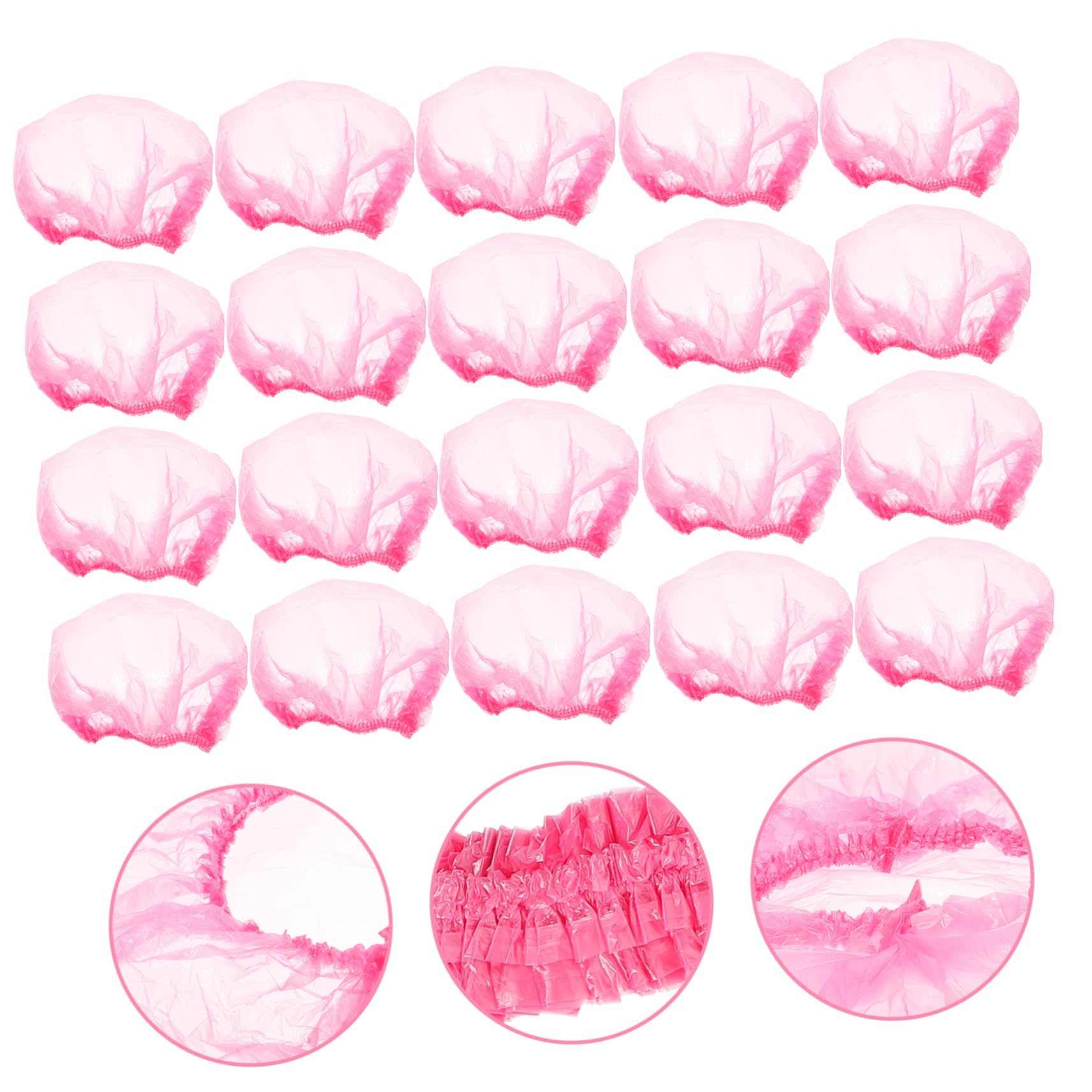 500piezas Gorros De Ducha Para Mujer Extragrandes Elásticos Desechables Cabello Baño