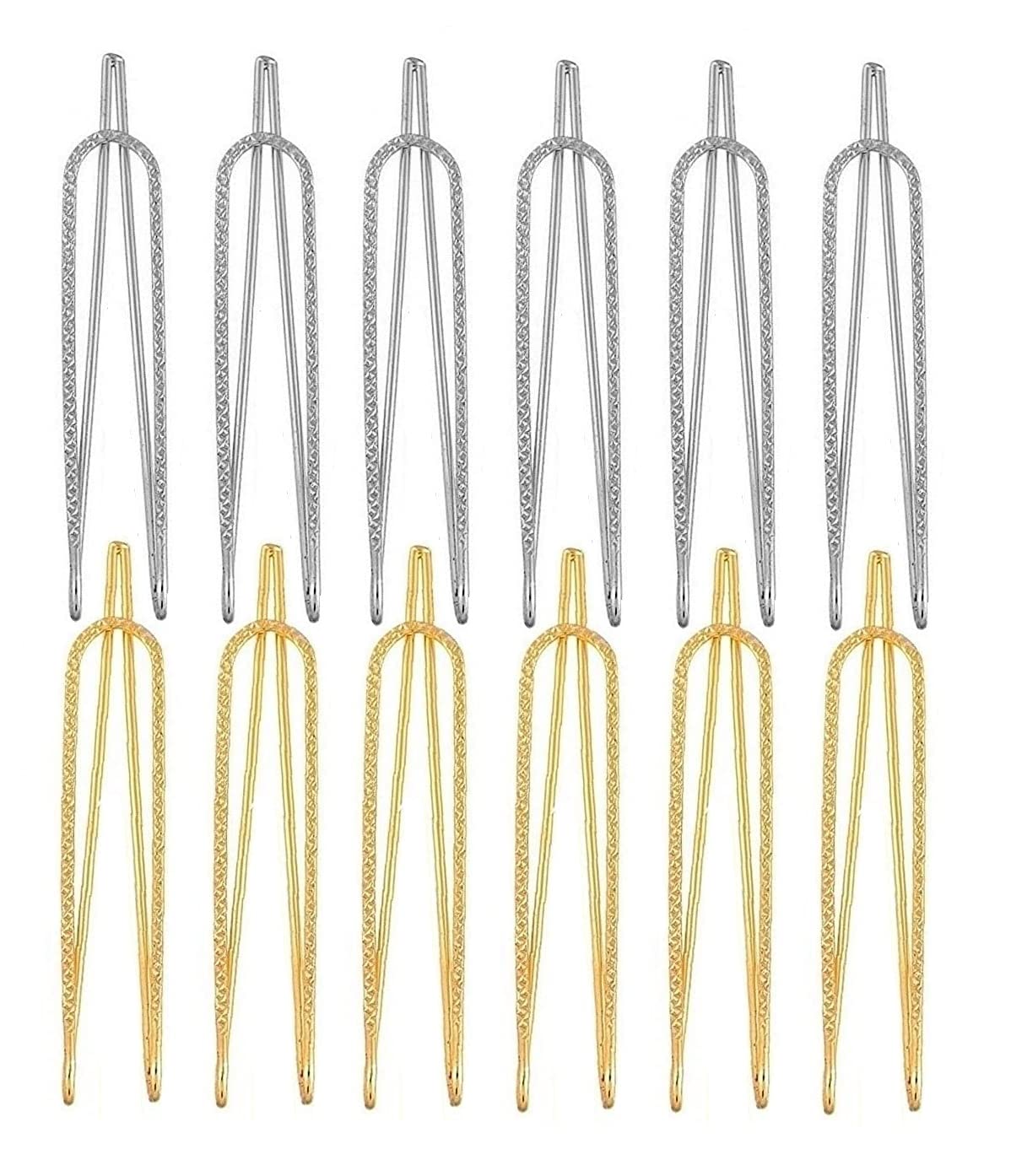 VAMA Gold & Silver Combo Safety Saree Pin Brooch Pins for Women Sari Pleats Pallu Dupatta Broach (B09P55Z99C) Amazon Price History, Amazon Price Tracker