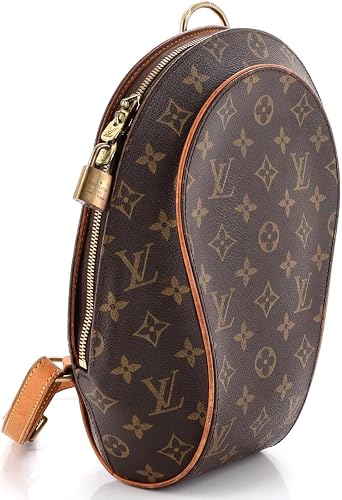 Pre-Loved Ellipse Backpack Monogram Canvas, Brown