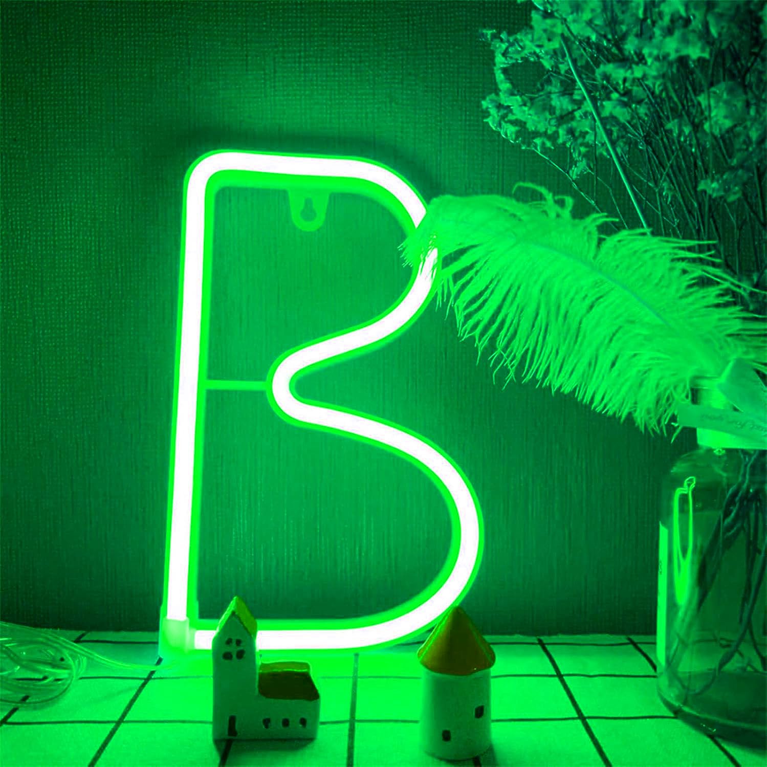 LED Marquee Letter Lights, Light Up Letters Glitter Alphabet Letter Sign Battery Powered for Night Light Birthday Party Wedding Girls Gifts Home Bar Christmas Decoration