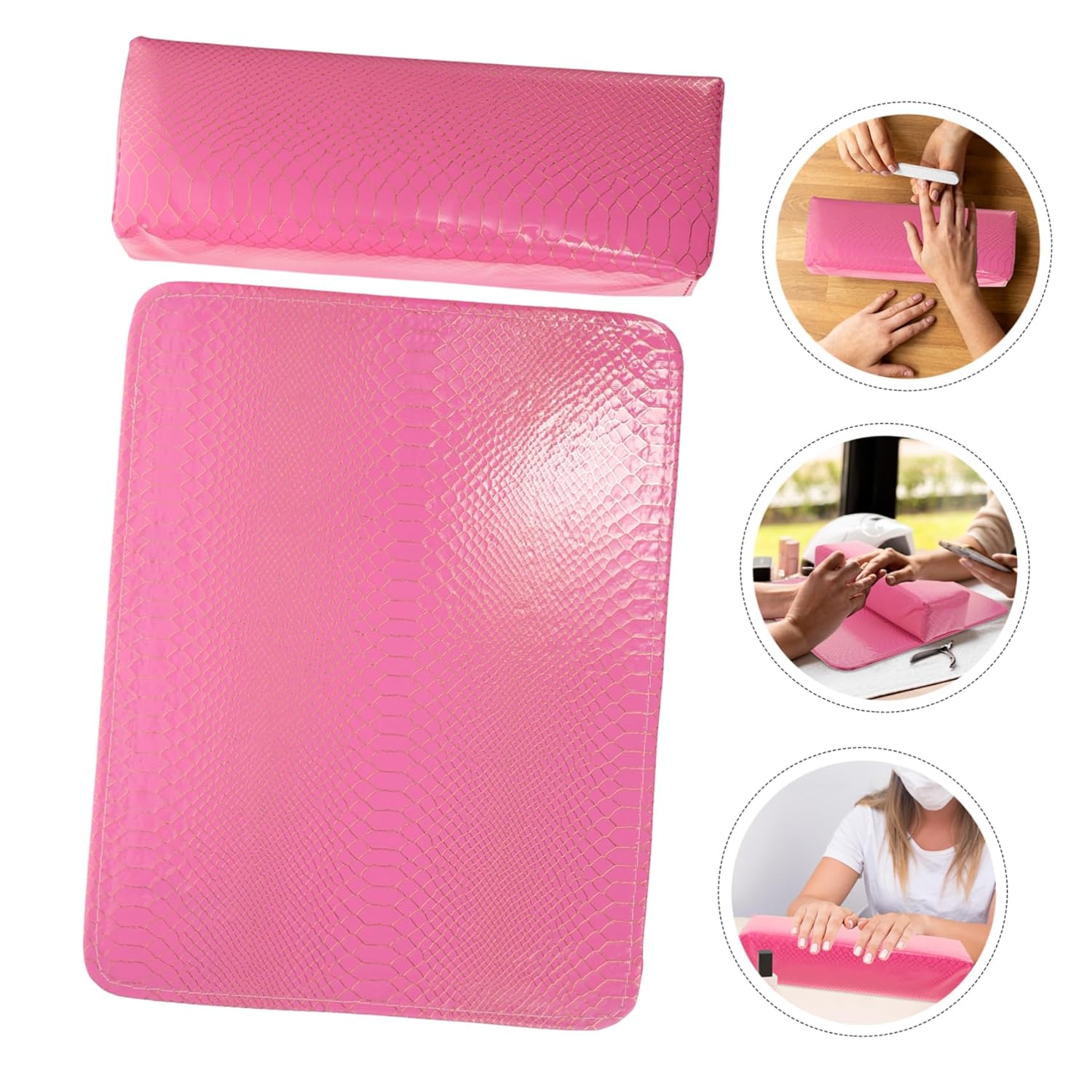 VICASKY Nail Art Hand Rest Pillow Arm Rest Pad for Nail Technicians Fashionable Easy-clean Care Accessory