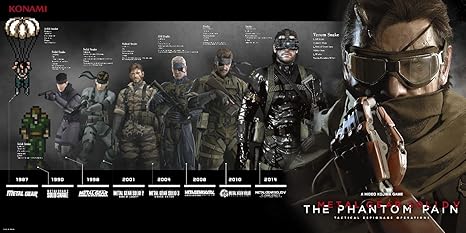 Amazon Co Jp メタルギアソリッド5ファントム痛みスネークタイムラインシルクポスター40 並行輸入品 ホーム キッチン