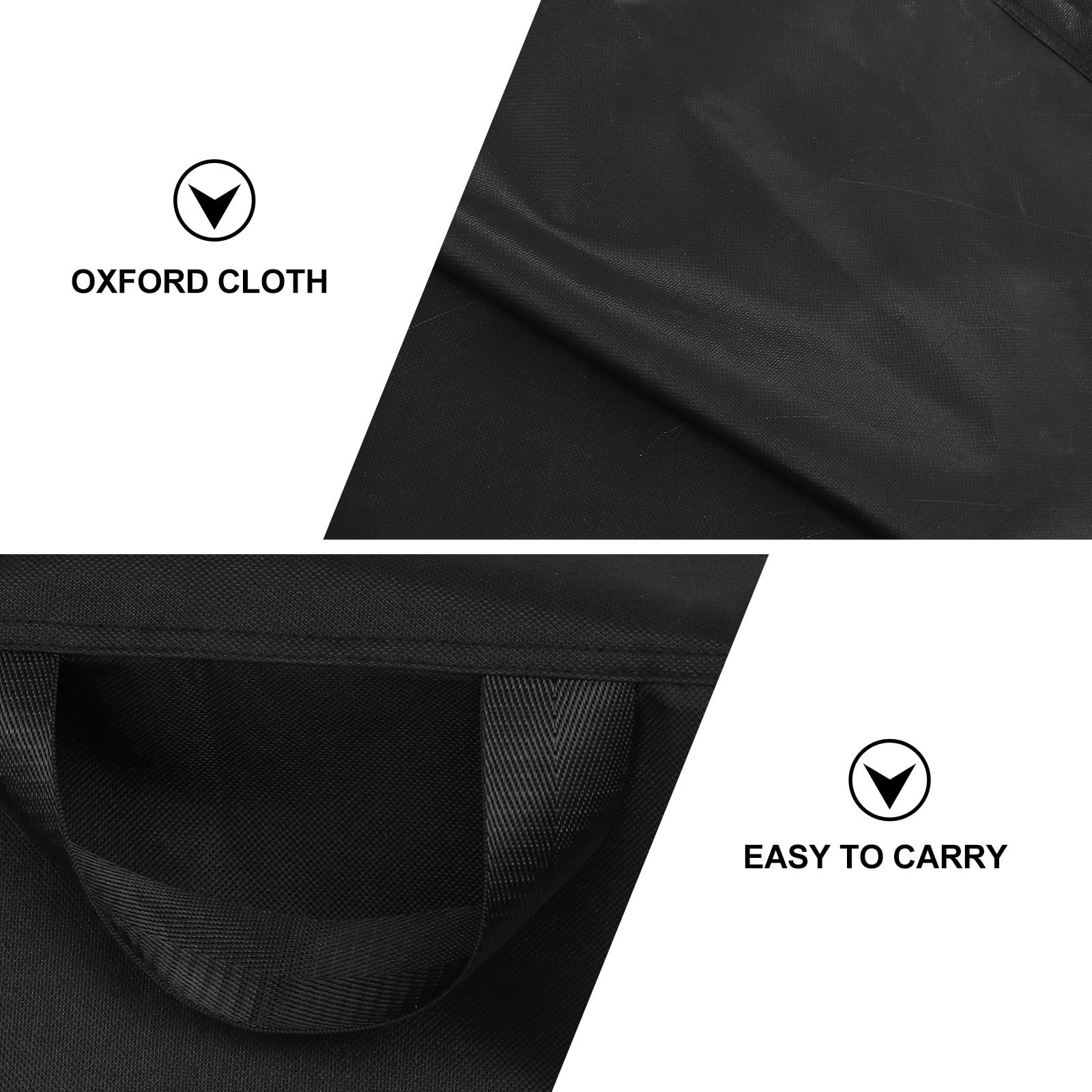 CALLARON Funda para Barbacoa de Exterior en Tela Oxford 600d Negra, y Resistente al Viento para Protección de Parrillas y Muebles