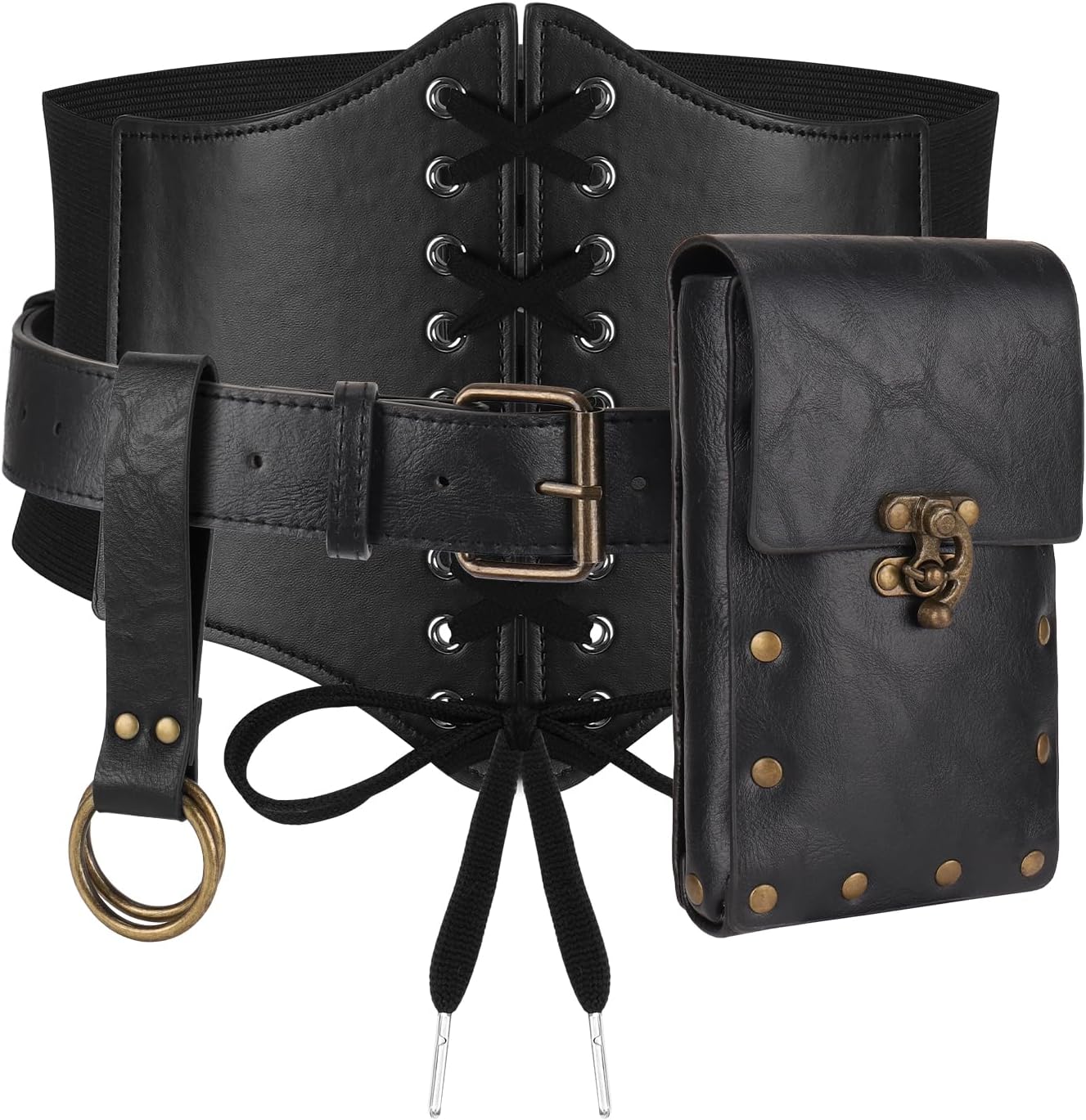 Women Renaissance Corset Belt Pouch Halloween Medieval Renaissance Costume Accessories