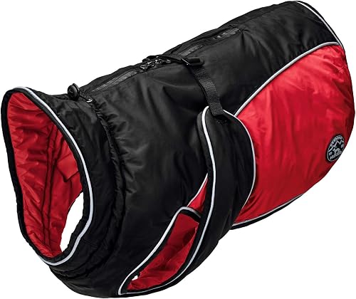 Hunter Dog Coat Uppsala Extreme 80 Black/Red, XL