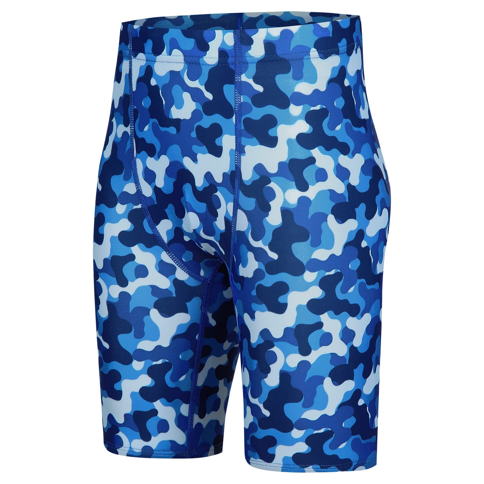 BELEROY Boys' Swim Jammers Competitive Swim Team Suit Youth Kids Athletic Swimming Shorts UPF 50+
